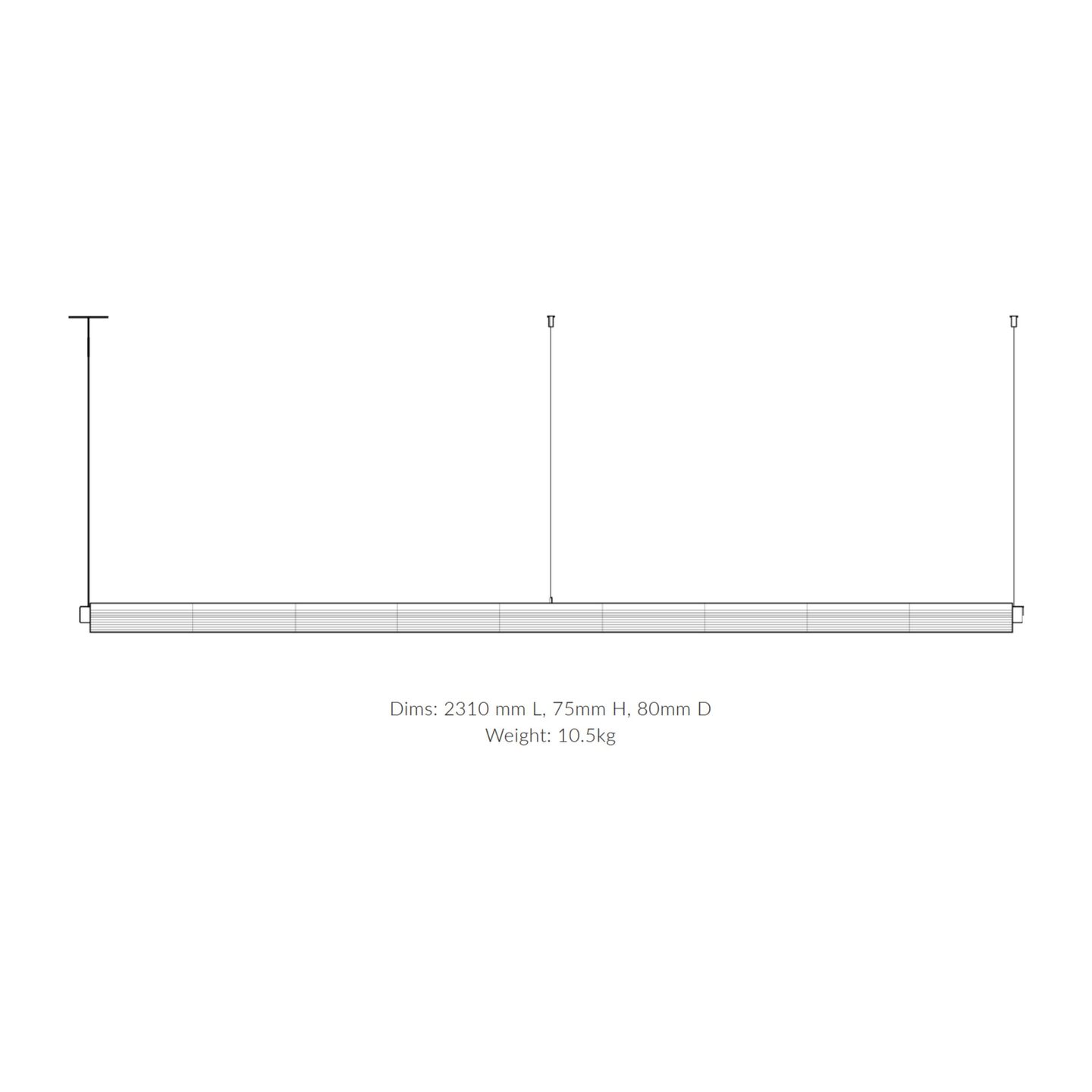 Tile Linear 230 Black Chocolate